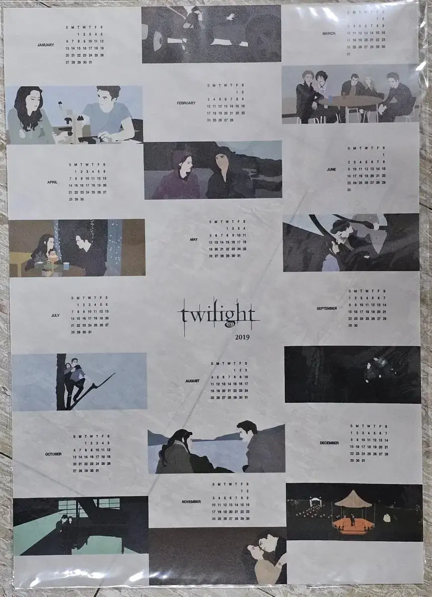 2019 Comic Twilight Calendar Poster