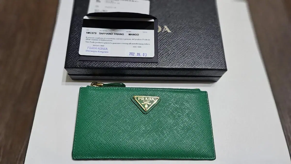 Prada Saffiano card holder