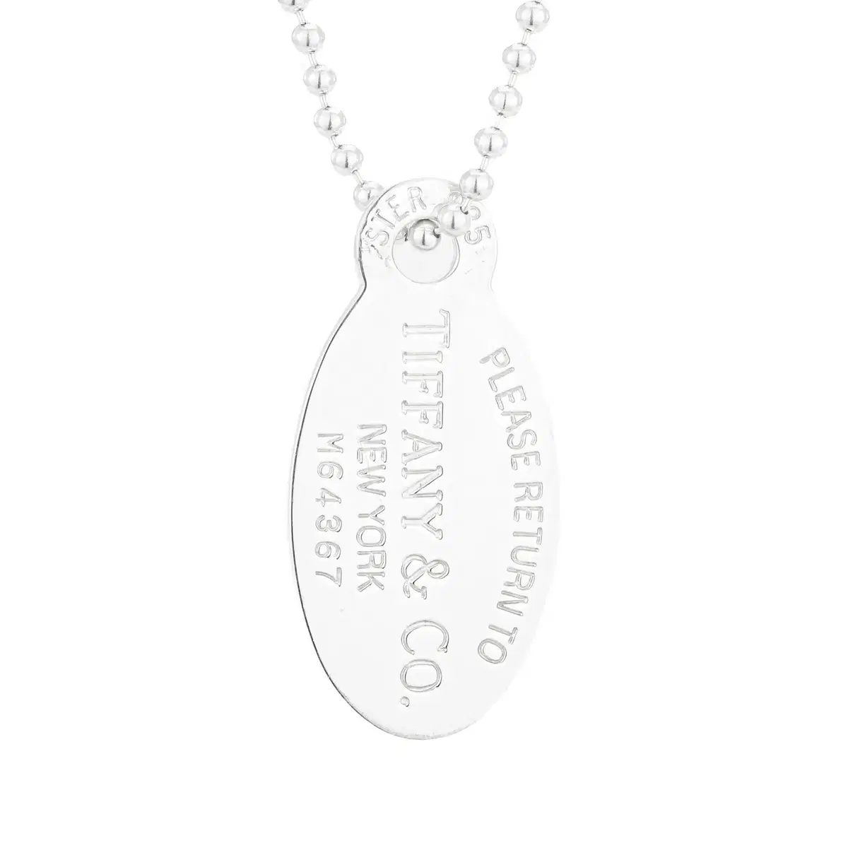 Tiffany & Co. Return to Tiffany Oval Tag Large Necklace