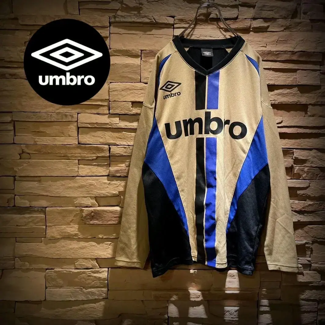 UMBRO  / 긴 소매 게임 셔츠 / 골드 L