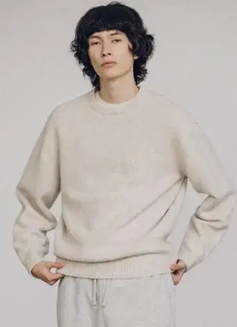 Blankroom Airwool Sweater Knit Oatmeal