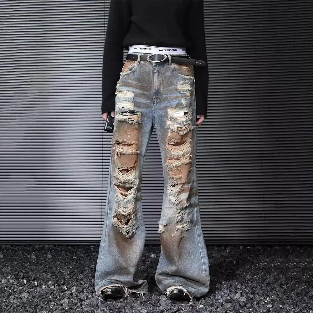 MenRipped JeansMenRipped Bootcut JeansJeggings