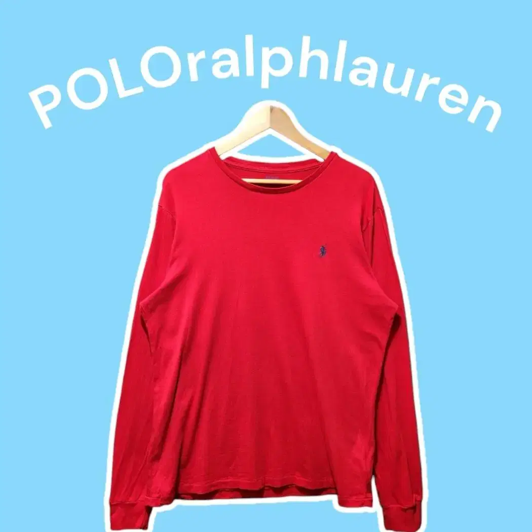 [L] POLOralphlauren 폴로랄프로렌 남성 긴팔티 레드