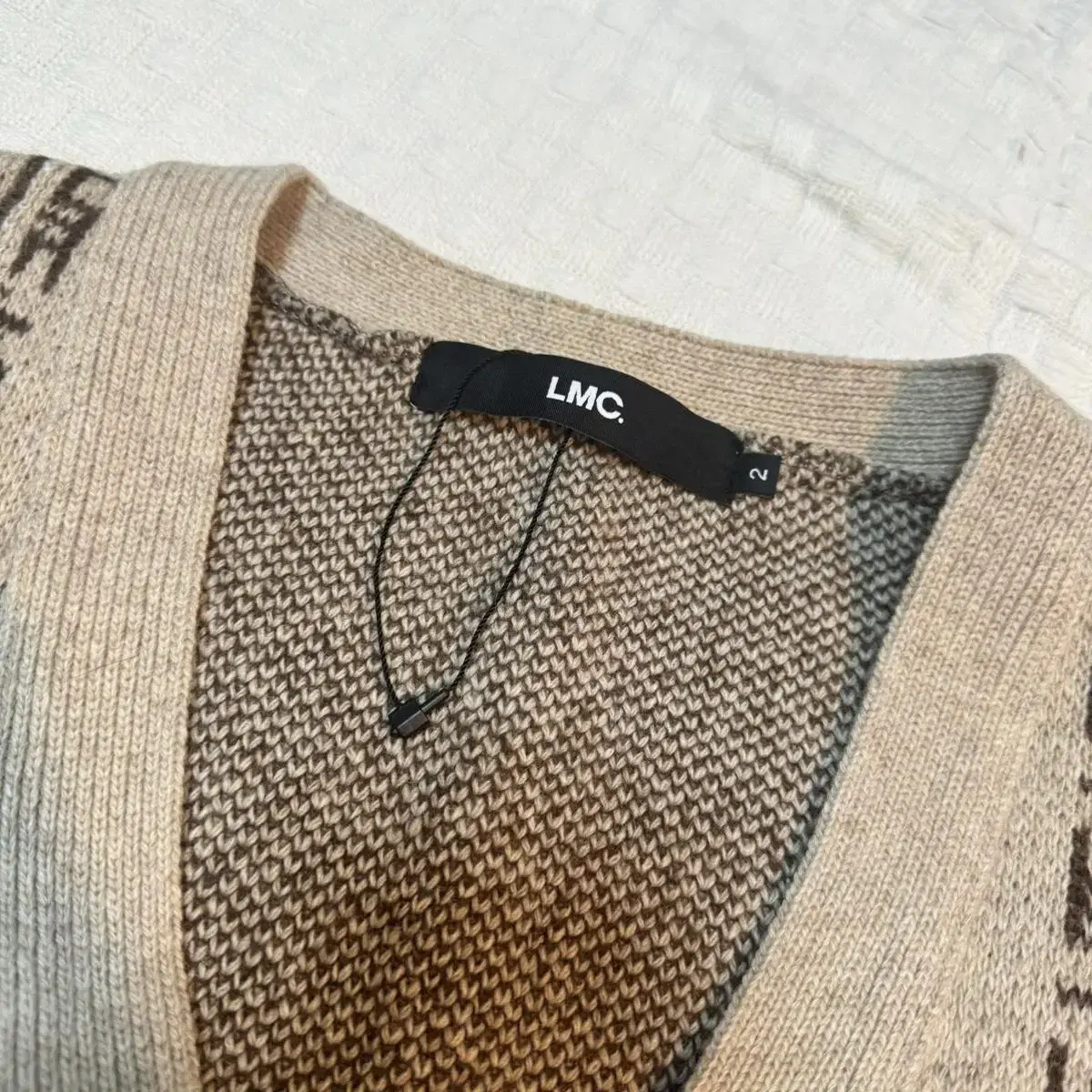 엘엠씨 가디건 LMC ROMANIAN KNIT 2 사이즈