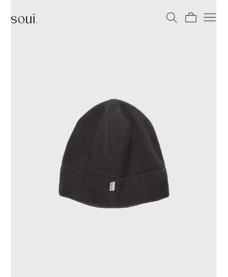 해칭룸 비니 플리스 후리스 햇 차콜 Soui Fleece Hat