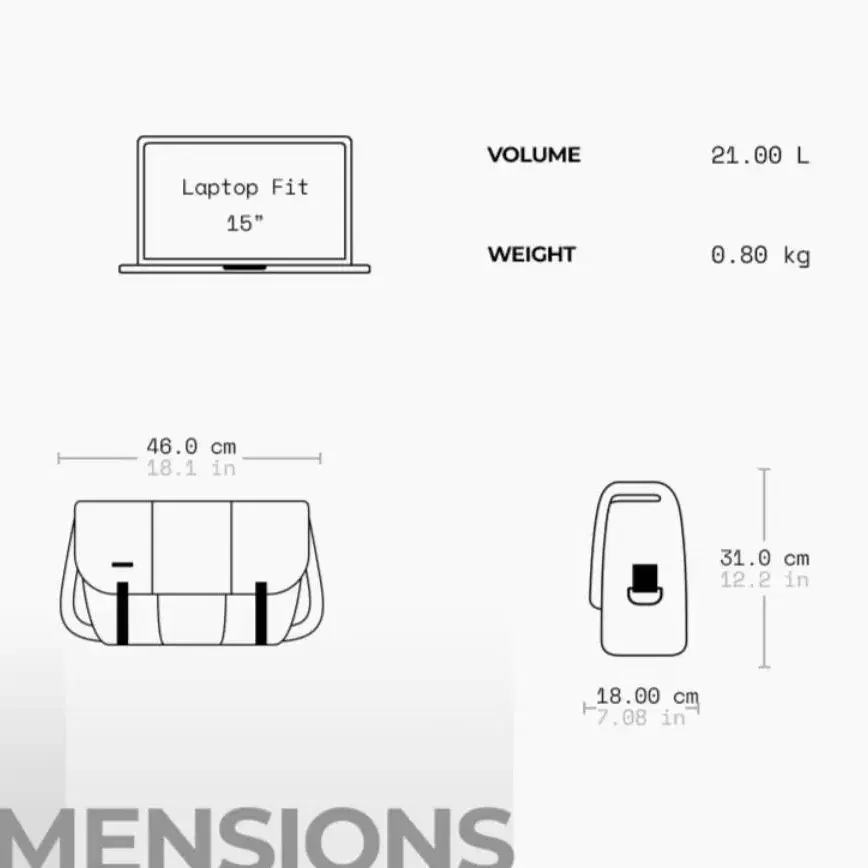 팀벅2 클래식 메신저백