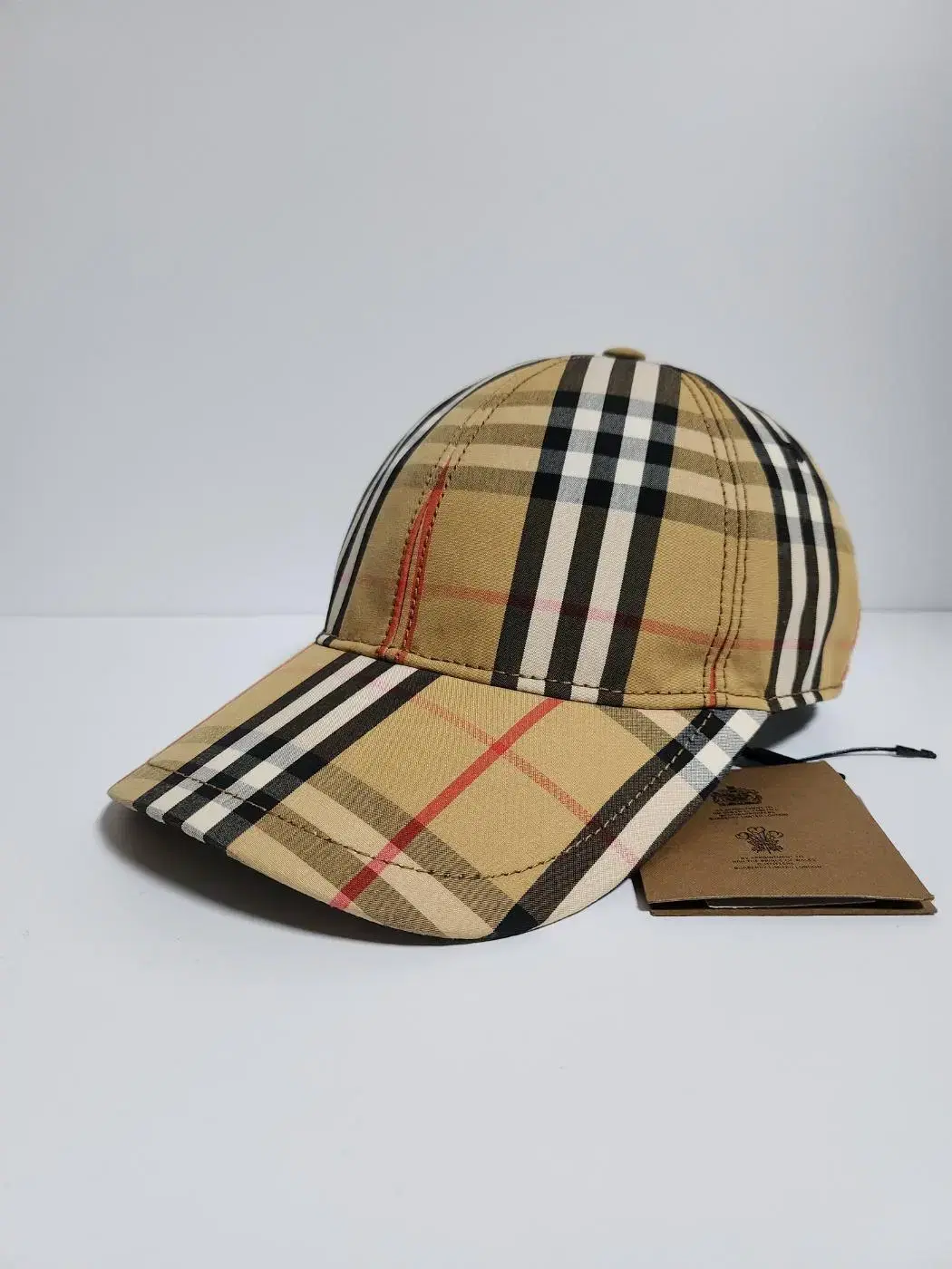 [S] Burberry Vintage Check Ballcap Hat 8015833