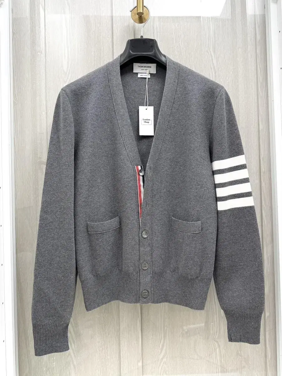 [S-Level] Thom Browne Milano Stitch Cardigan Gray 1