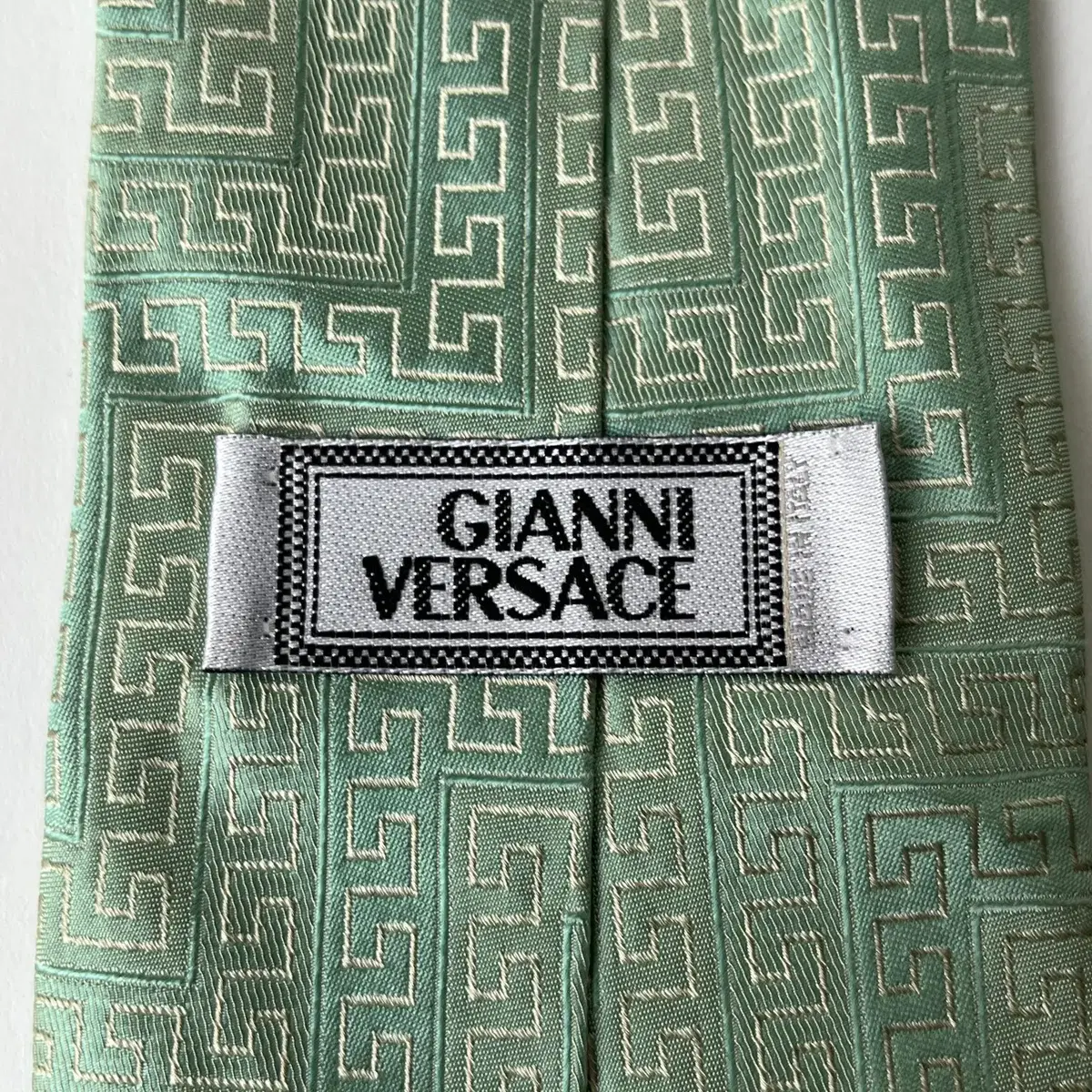 VERSACE " Logo Pattern " Silk 100% Tie