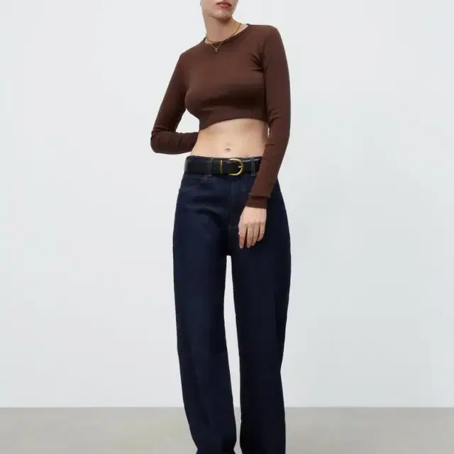 Zara 자라 크롭티