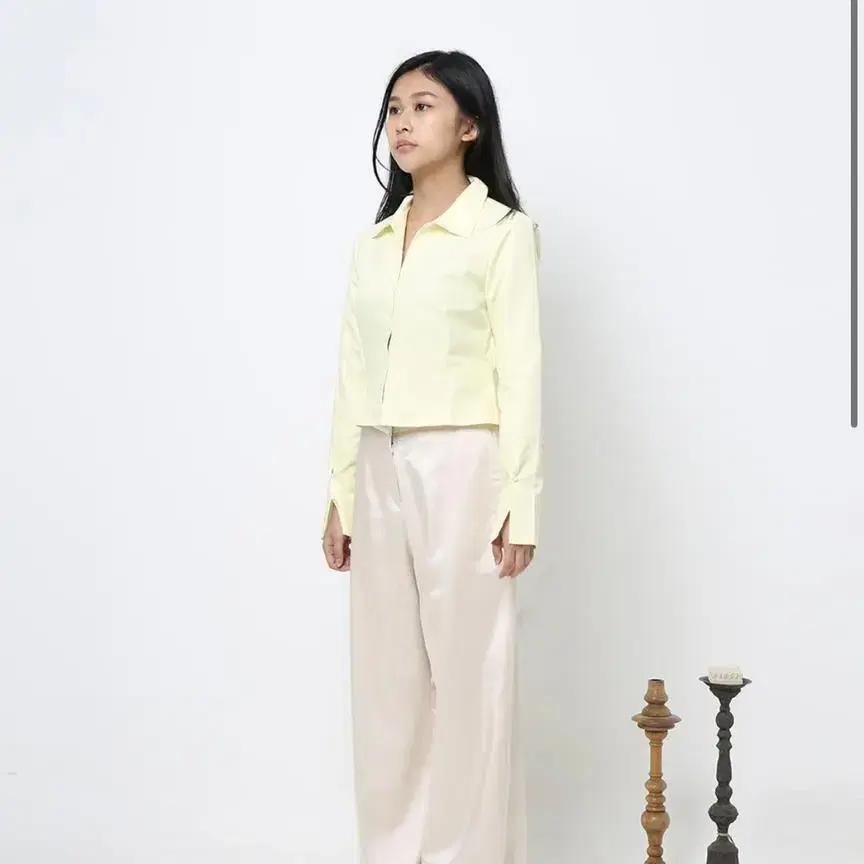 미네랄 mineral Crop shirt 크롭셔츠 (Lemon)