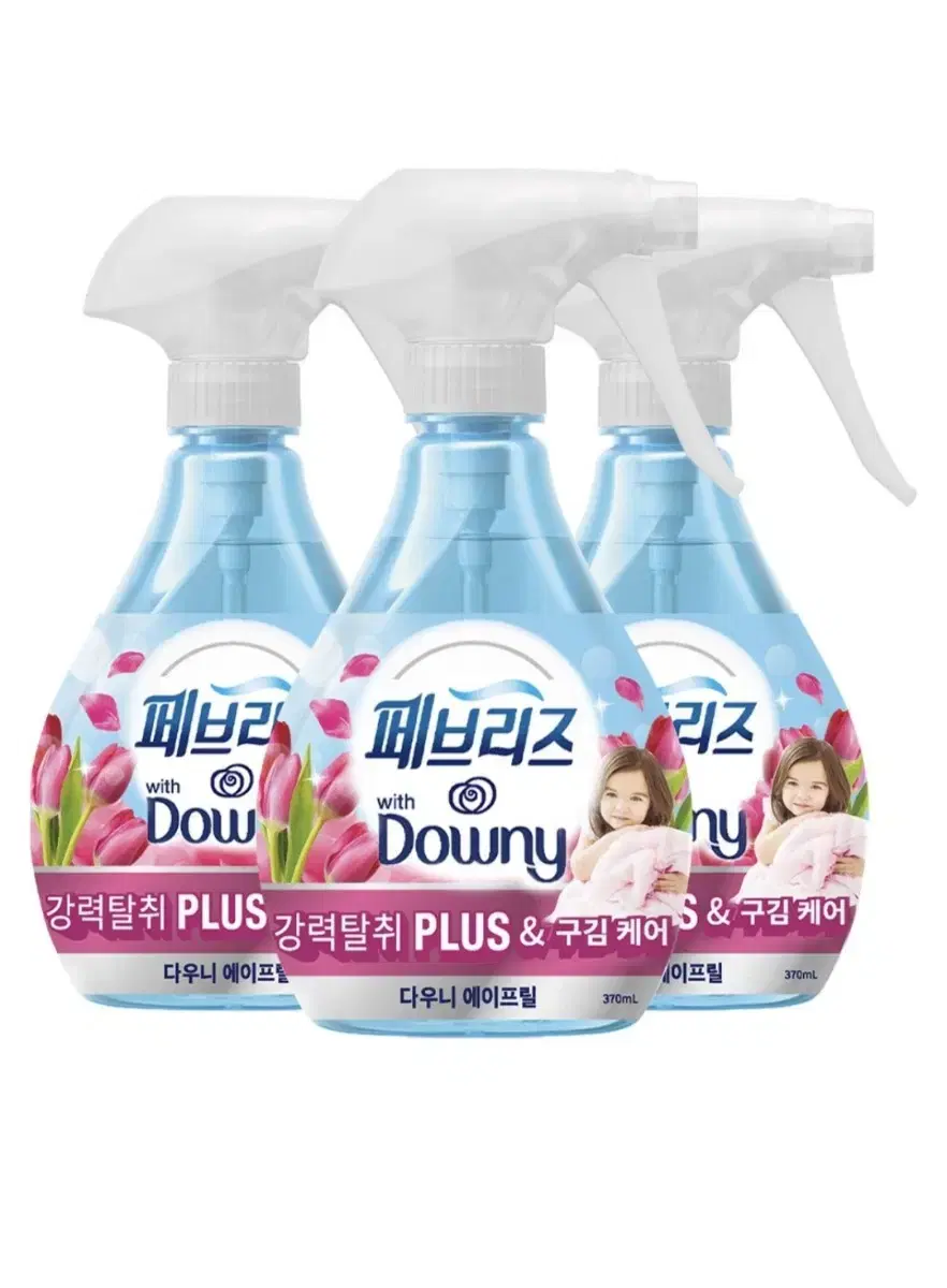 페브리즈 강력탈취 플러스 다우니향 370ml 3개 페브리즈다우니