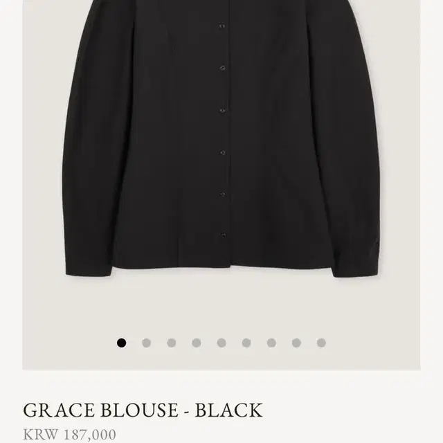 ged 게드 grace blouse - black m