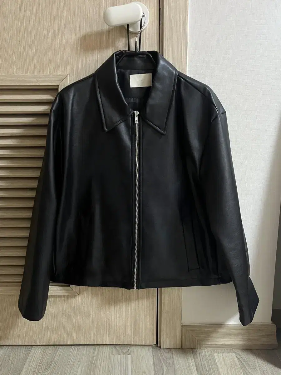 Leather bomber jacket kara Zip-up leather jumper