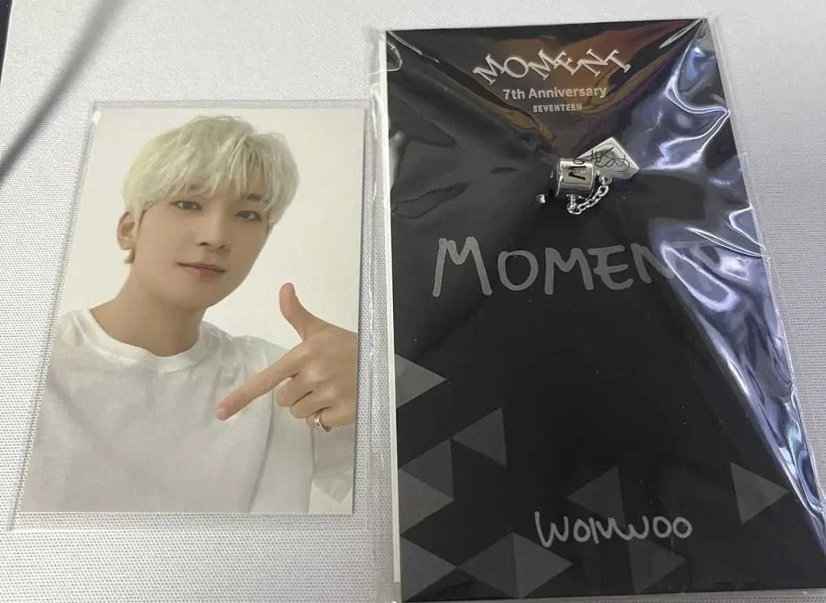 wonwoo 7주년 photocard+charm sells