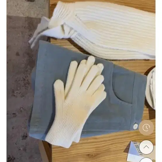 페이보릿띵스 겨울 니트 장갑 gloves 아이보리 새상품