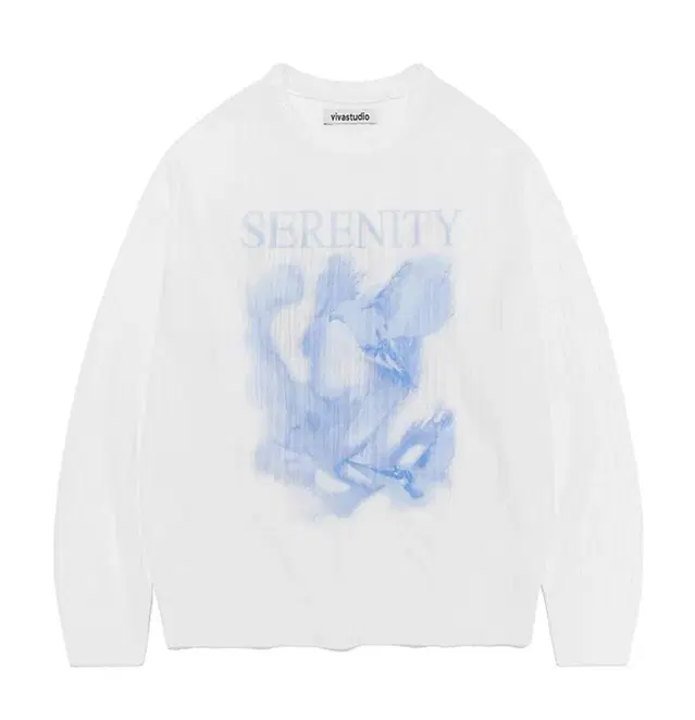 비바스튜디오 SERENITY PRINTING KNIT [WHITE]