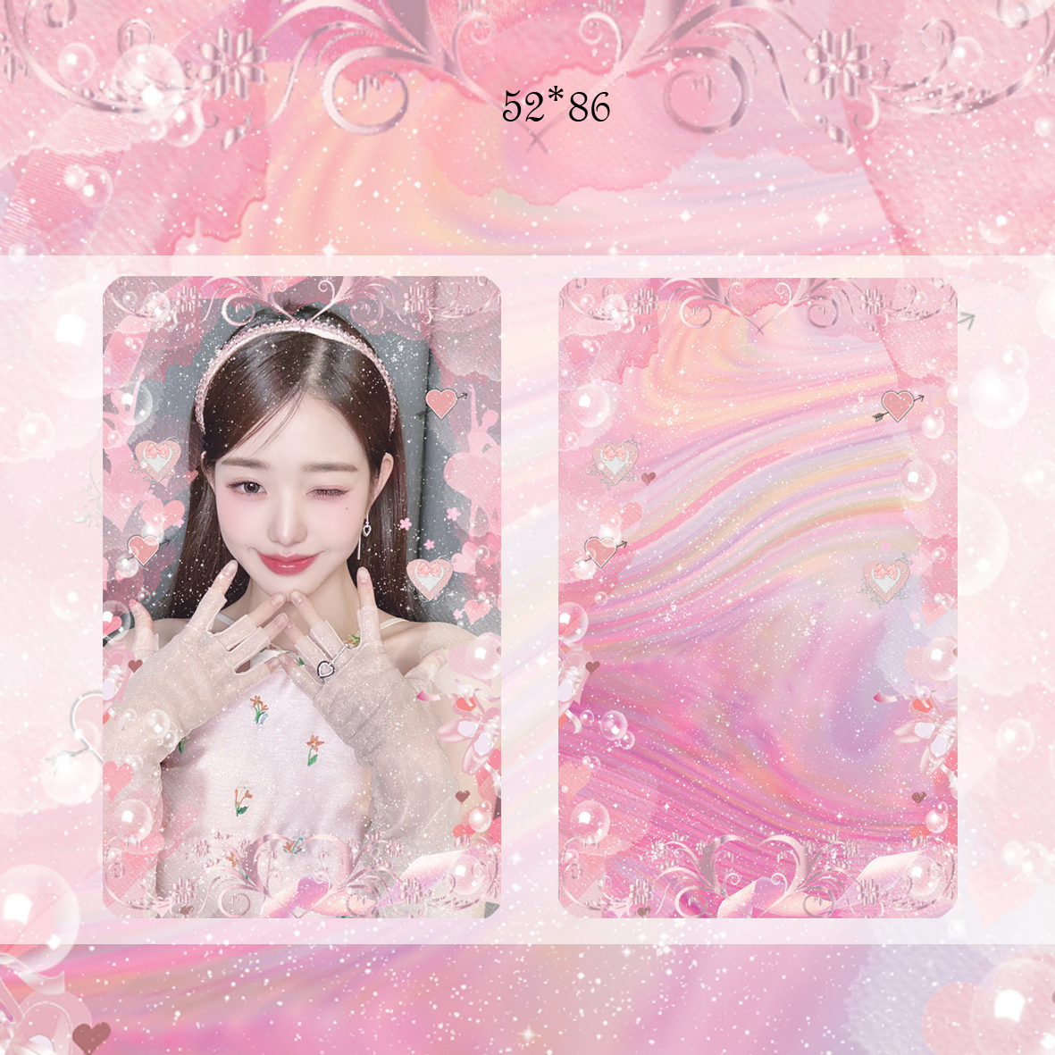 Ive wonyoung photocard template