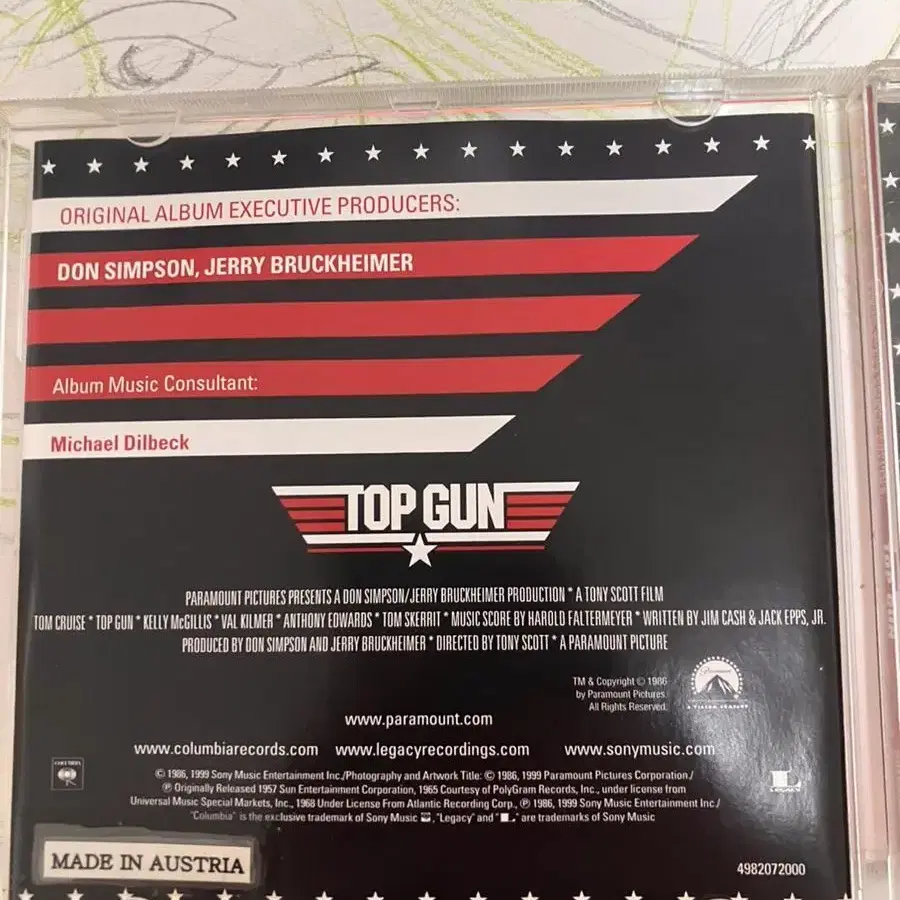 탑건 ost cd top gun