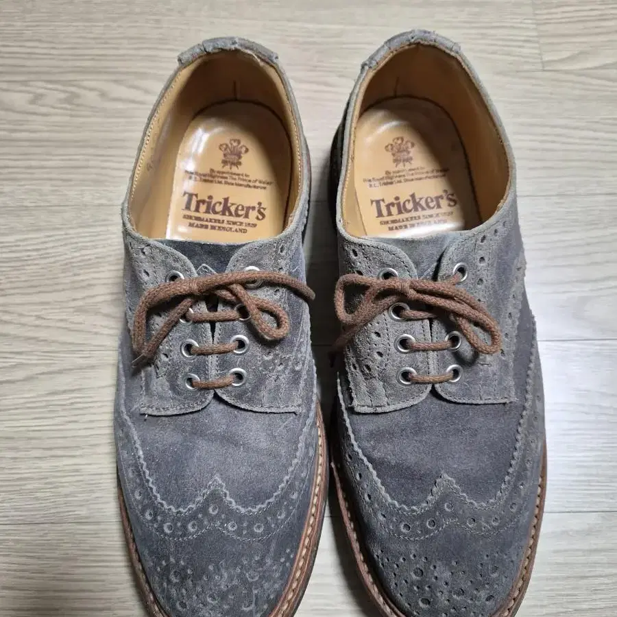 Tricker's 트리커즈 스웨이드 브로그 더비 UK8