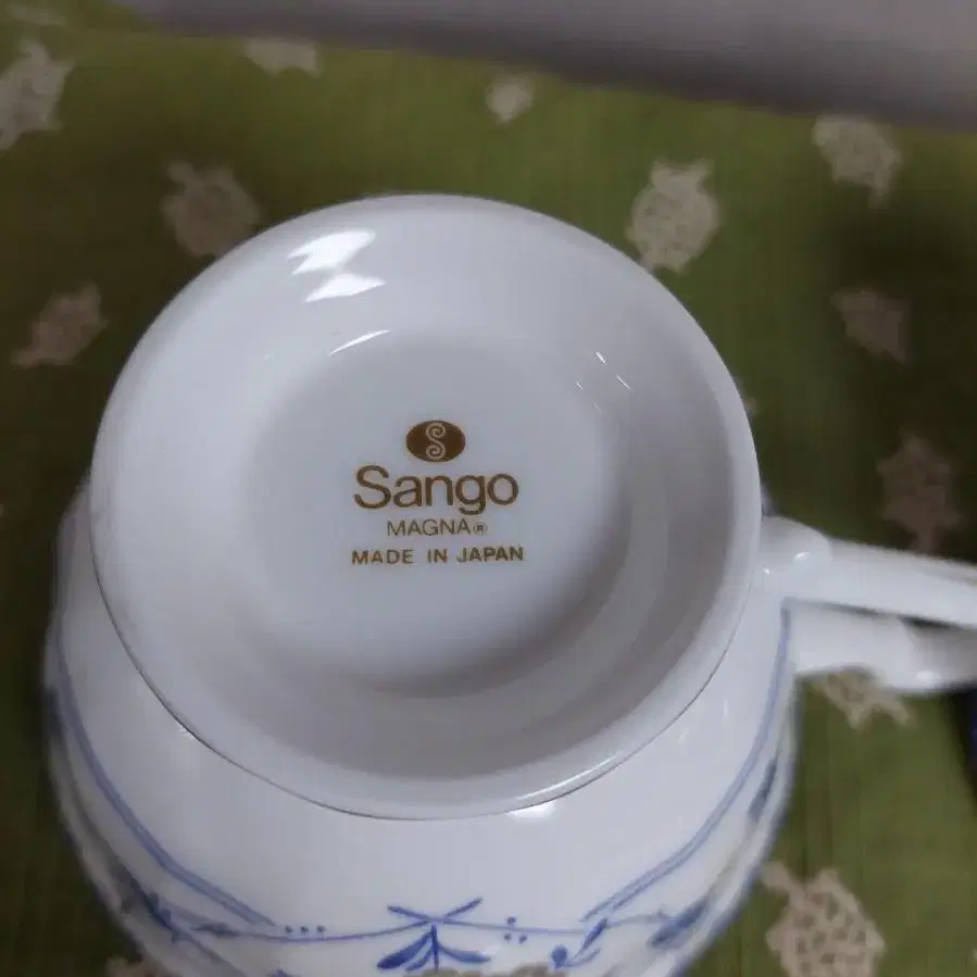 일본 빈티지 sango 커피잔 2조