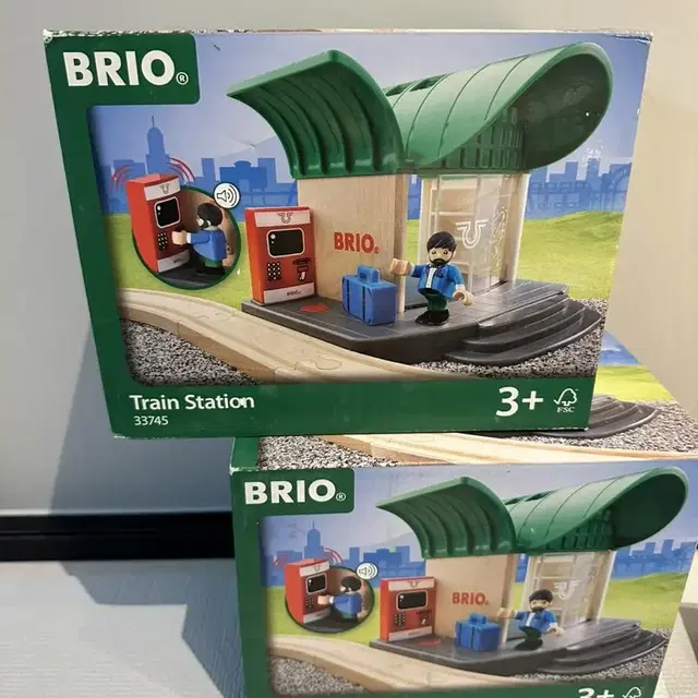 브리오 brio 기차 망치놀이 정류장