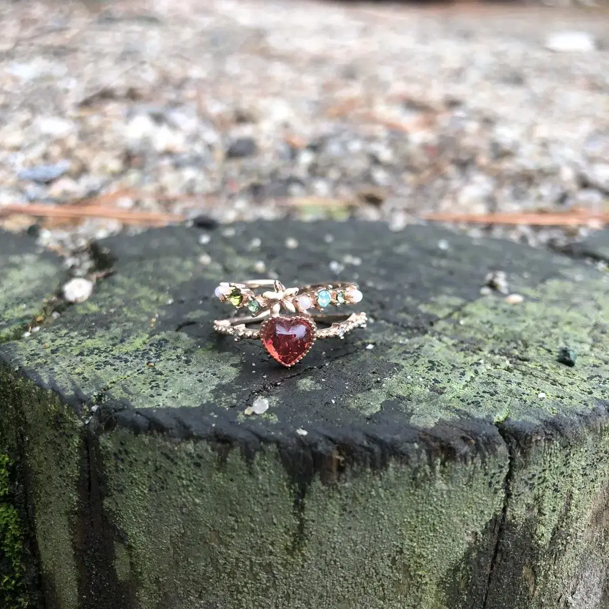 Vintage Love wins all red heart ring