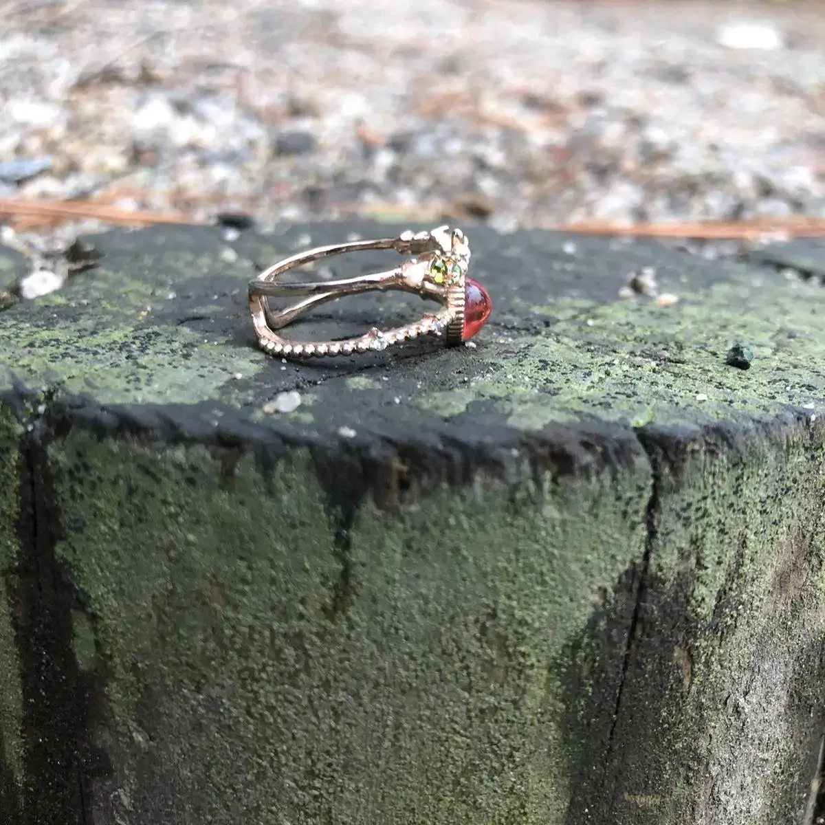 Vintage Love wins all red heart ring