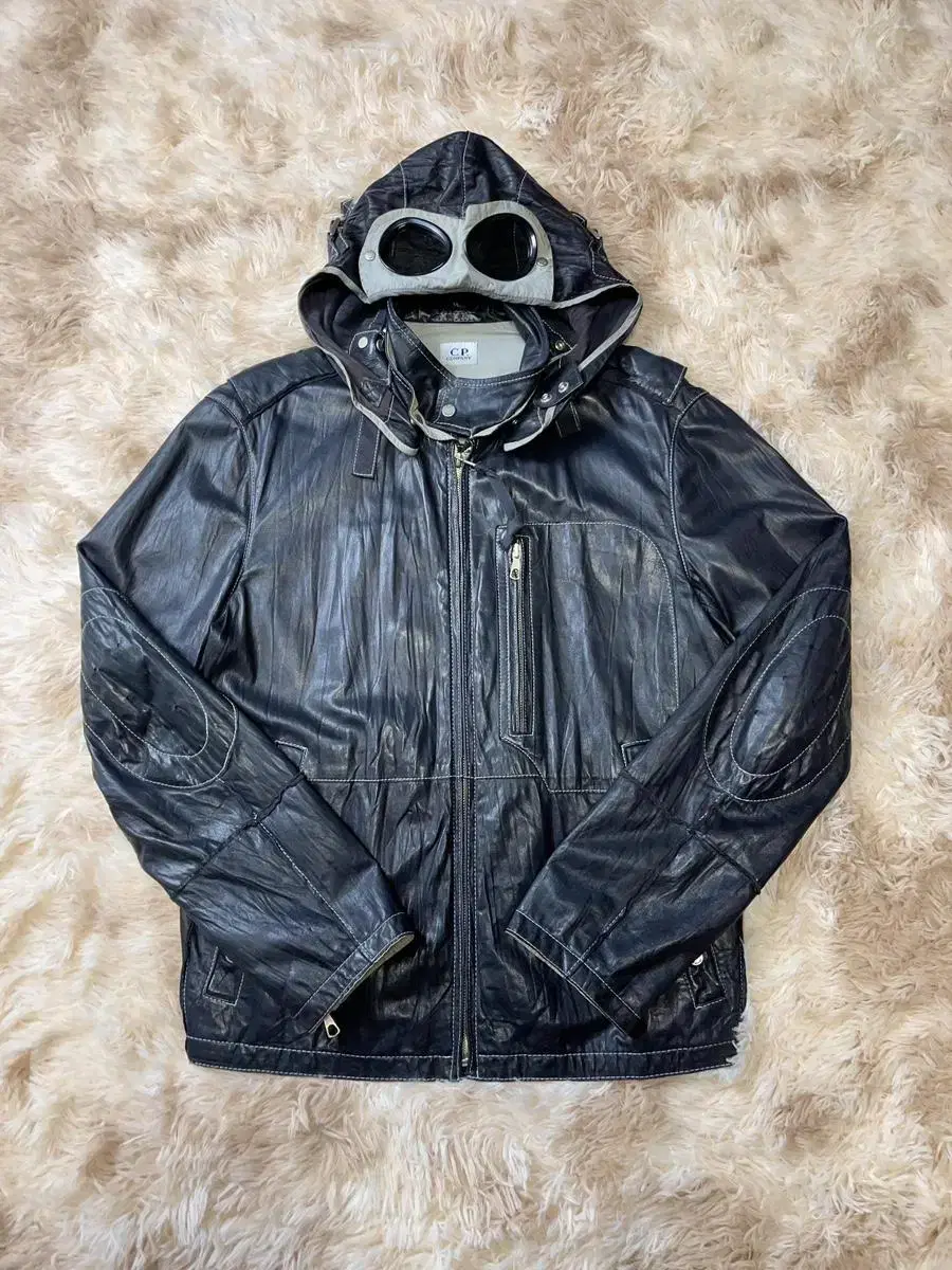 CP Company Leather Goggle Jacket