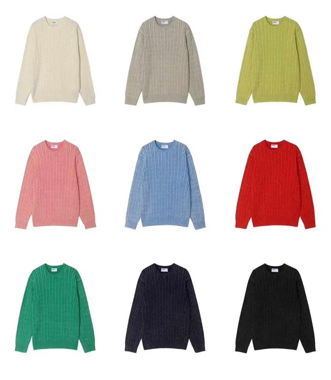 LOGAN Garment Twisted Round Knit 9color