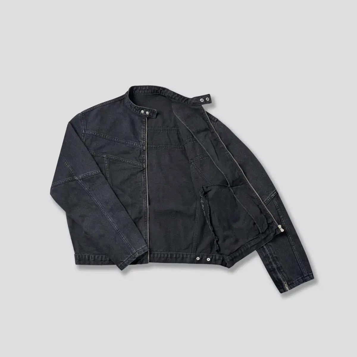 GENTLE J5933 Moto Denim Jacket 2color