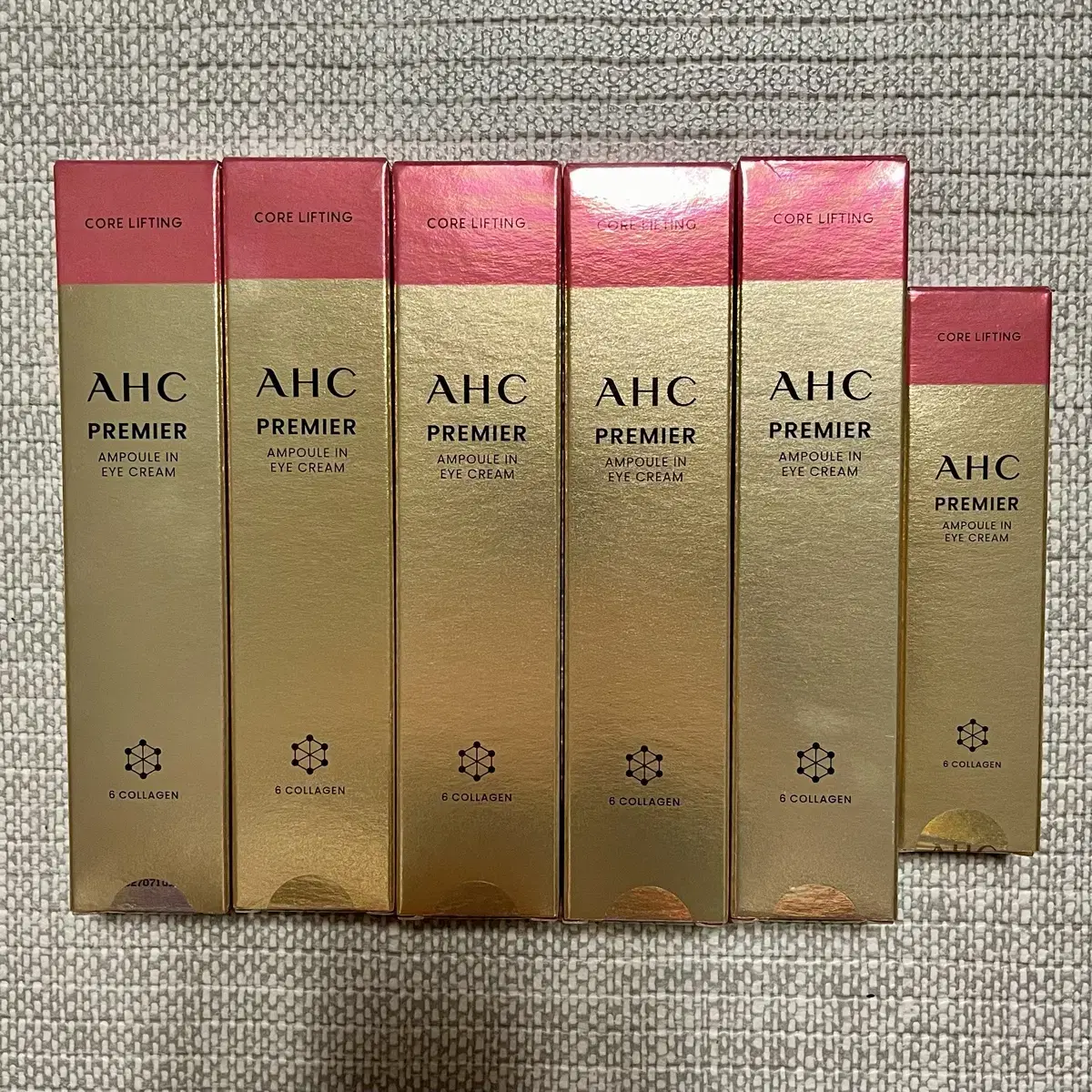 최신상 AHC 앰플인 아이크림 40ml 5개+12ml 1개