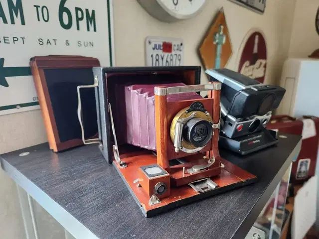 빈티지 Wizard Cycle-style 4x5 Plate Camera