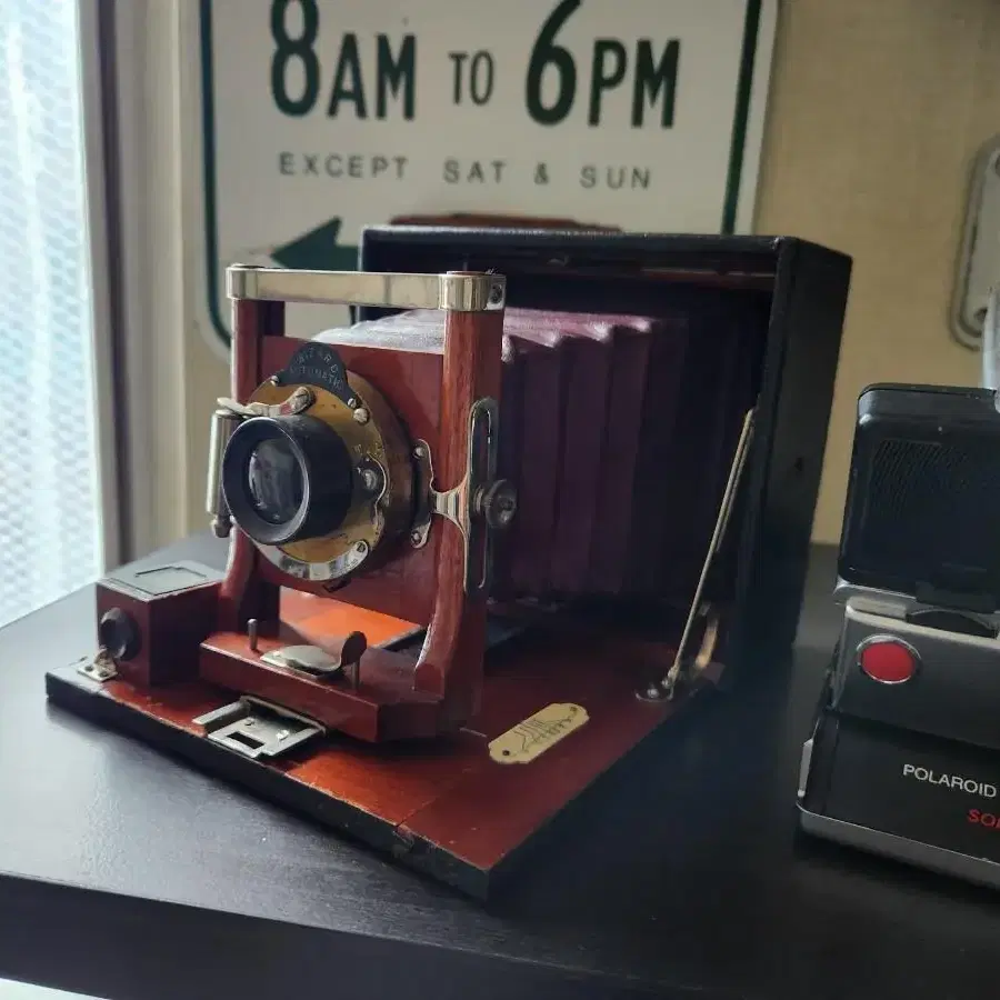 빈티지 Wizard Cycle-style 4x5 Plate Camera