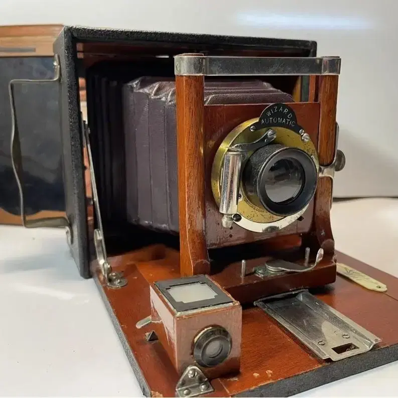 빈티지 Wizard Cycle-style 4x5 Plate Camera