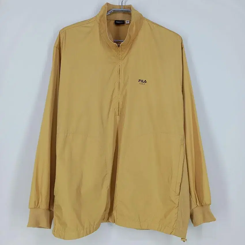 Wheela Men's Vahn Windbreaker Anorak Man-to-Man Gold 105 (HU12800)