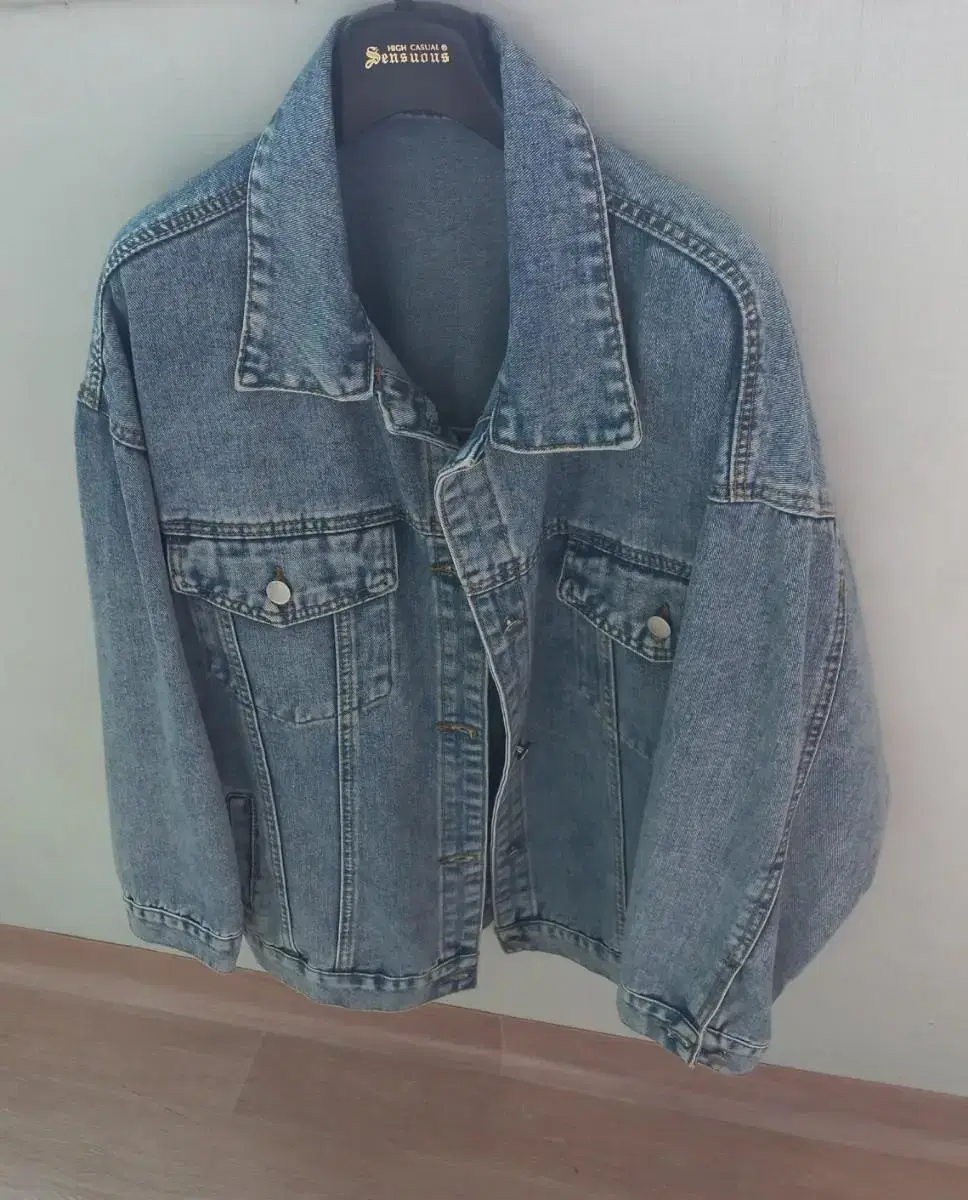 Men's Jeans Jacket (Denim)Light Blue XL