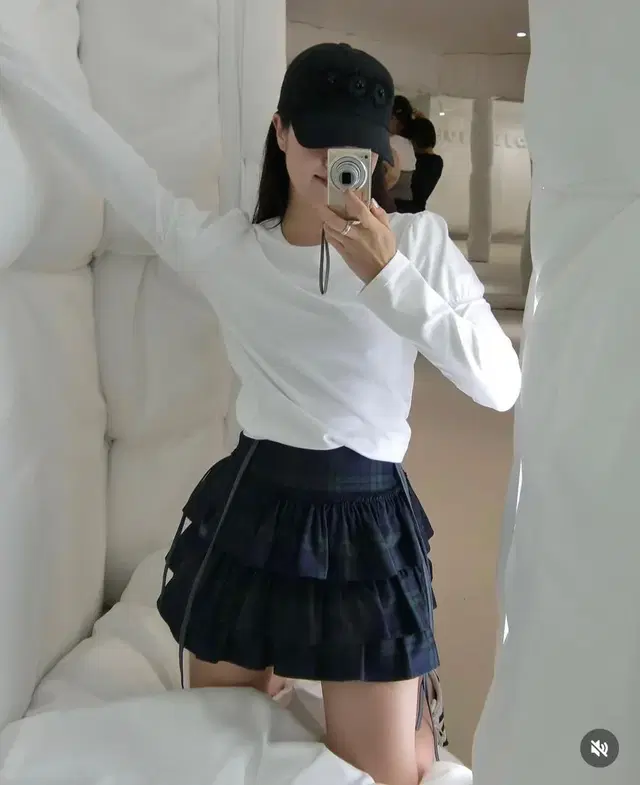 버뮬라 치마 Burmula ruffle mini skirt M