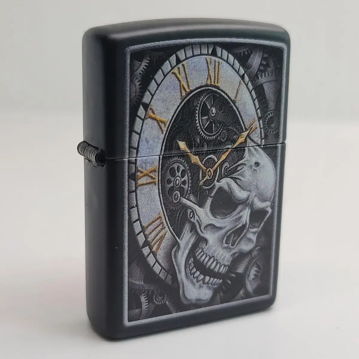 미개봉 정품 29854 SKULL CLOCK DESIGN 새 지포라이터