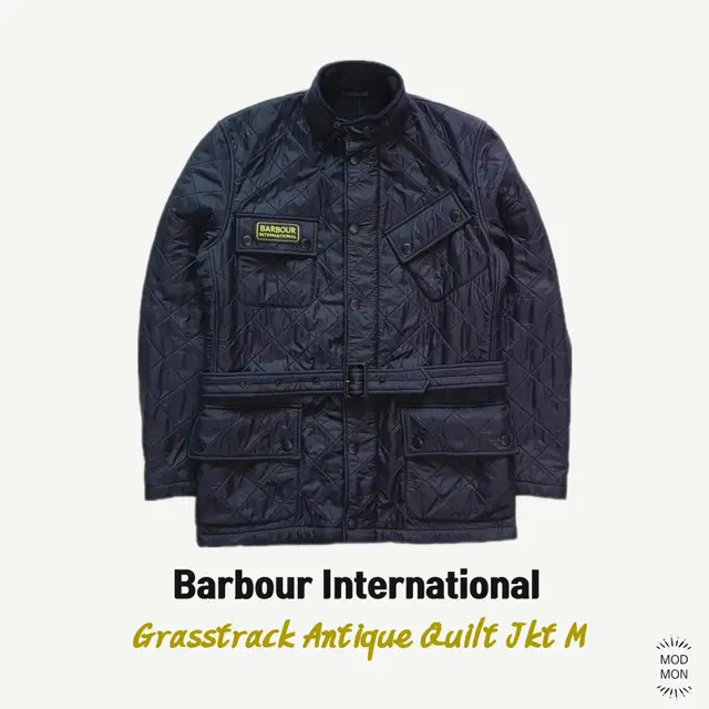 바버 인터네셔널 Grasstrack Antique 퀼팅 자켓 M