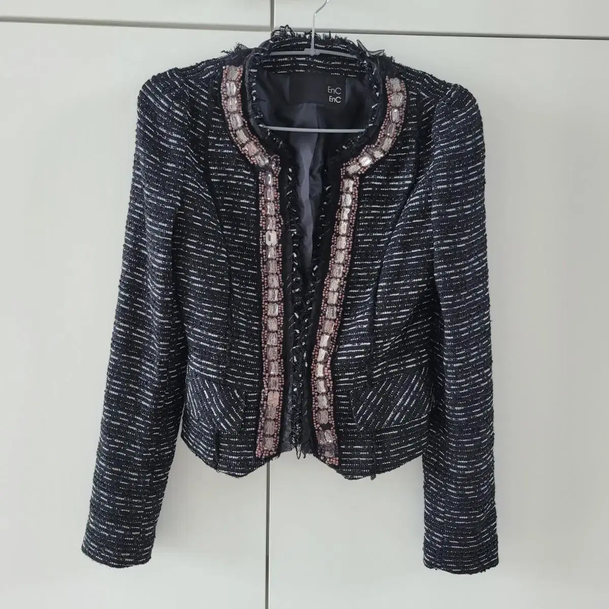 EnC Bejeweled Tweed Jacket55