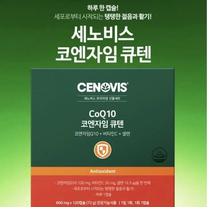 세노비스 코엔자임 큐텐 선물세트 600mg x 120캡슐