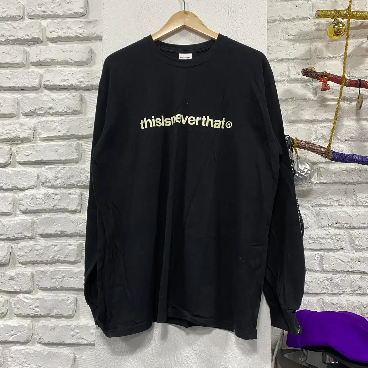 [L] THISISNEVERTHAT Dedicated Cotton Long Sleeve T-Shirt