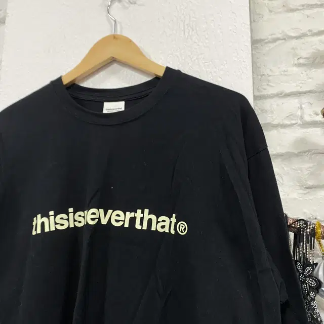 [L] THISISNEVERTHAT 디네댓 면 긴팔 티셔츠