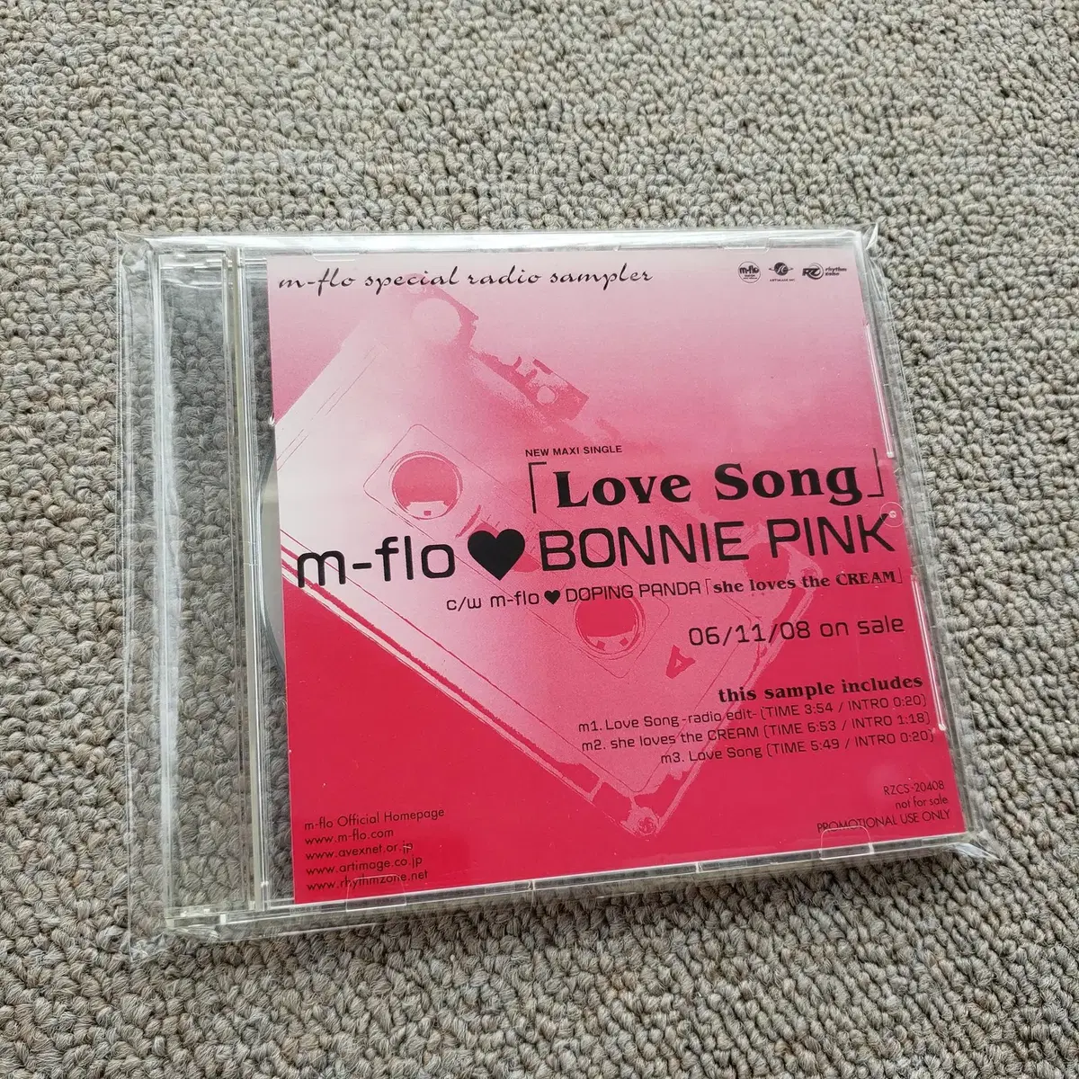 m-flo(ft. BONNIE PINK) LOVE SONG 프로모션 CD