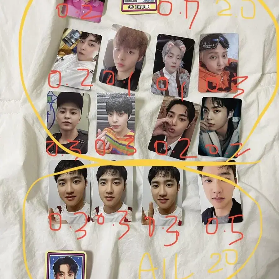 엑소 포토카드 양도 exo photocard sell 백현 디오