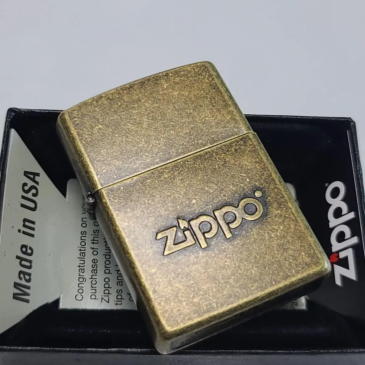 미개봉 정품 28994 ZIPPO STAMP BRASS 지포라이터