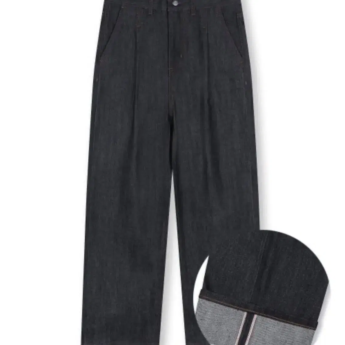 COMFY ONE TUCK SELVAGE DENIM PANTS INDIG