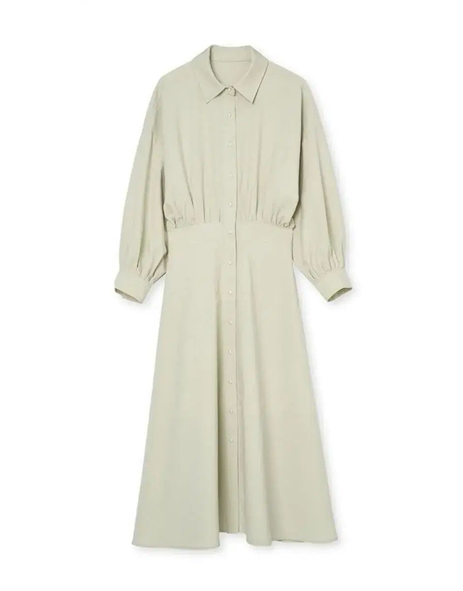 패브릭컬러지 Pearl Button Robe Dress_Baby Mint