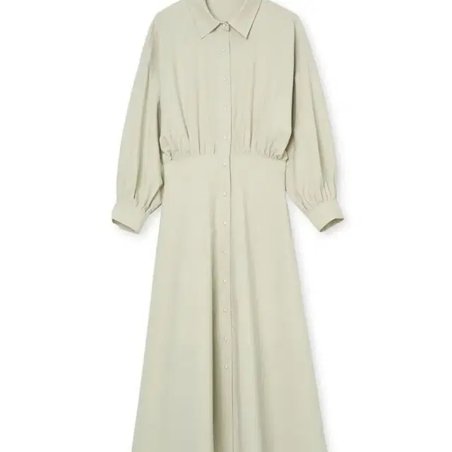 패브릭컬러지 Pearl Button Robe Dress_Baby Mint